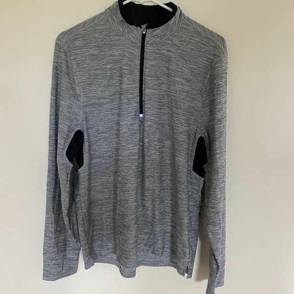 Champion Duo Dry Quarter Zip Jacket Heather Gray Size Medium - Picture 1 of 6
